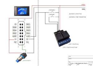 Latch Relay 1 1 - Digital Manometer 0-100 Bar with pressure switch and alarm output at 68 Bar